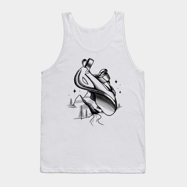 Climbing Nature Tank Top by Pokutnii